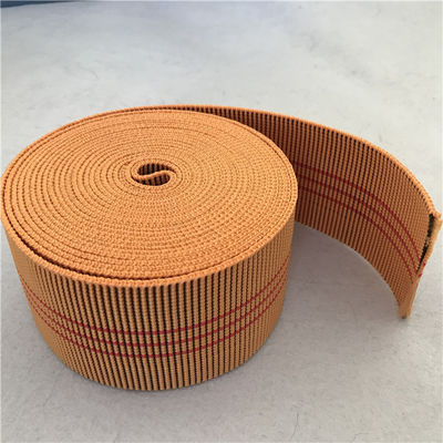 China alargamiento al aire libre de las correas 20%-30% de los muebles del color de la naranja de 60m m con 3 líneas rojas proveedor