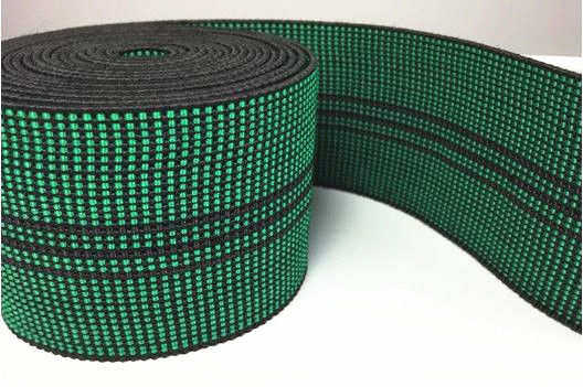 China anchura elástico interior de la correa de las correas del color verde de los accesorios del sofá 2 pulgadas proveedor
