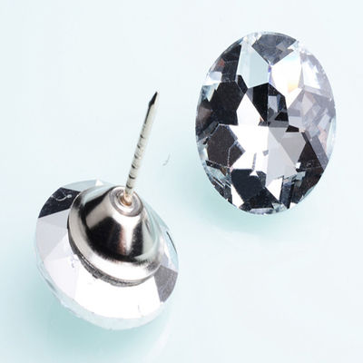China El diamante artificial cristalino tamaño multi del estilo del diverso abotona el diámetro transparente de 25m m proveedor