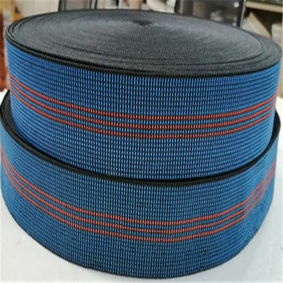 China Azul elástico de las correas de la silla del alto césped de encargo de la tenacidad con 3 correas rojas proveedor