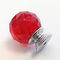 Tire de anaranjado de los botones cristalinos del diamante artificial del botón de la manija o transparente rojo para los muebles proveedor