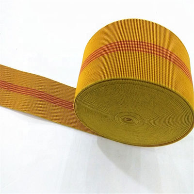 correas Elasticated de la tapicería del color amarillo de 70m m para el alargamiento de la silla 20%-30% del sofá proveedor