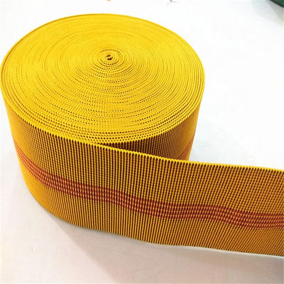 correas Elasticated de la tapicería del color amarillo de 70m m para el alargamiento de la silla 20%-30% del sofá proveedor